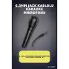 6.5 Mm Jack Kablolu Karaoke Mikrofonu Tekli Paket Standart Model Ses Sistemi Icin BX-313571
