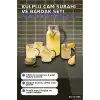 Kulplu 1800 ml Cam Sürahi Ve 350 ml 4 Bardak Seti - 5 Parça Şeffaf BX-313586