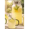 Kulplu 1800 ml Cam Sürahi Ve 350 ml 4 Bardak Seti - 5 Parça Şeffaf BX-313586