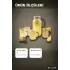 Kulplu 1800 ml Cam Sürahi Ve 350 ml 4 Bardak Seti - 5 Parça Şeffaf BX-313586