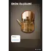 Borosilikat Cam Demlik 1200 Ml Akasya Saplı Süzgeçli Bulaşık Makinesinde Yıkanabilir BX-313587