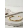 Pirinç Ton Dorika Model Kadın Bileklik - Tekli Paket Takı Aksesuar BX-313595