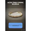 Pirinç Ton Dorika Model Kadın Bileklik - Tekli Paket Takı Aksesuar BX-313595