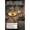 3.5 Cm Kalın Pirinç Vintage Kelepçe Bilezik - Rengi Tekli Bayan Takı BX-313596