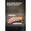 Vintage Bakla Desenli Pirinç Kalın Kelepçe Bileklik - 1 Adet, Kadın Takı Aksesuarı BX-313600