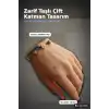 Pirinç Zirkon Taşlı Yıldız Desen Gold Renk Bileklik - 1 Adet Bayan Takı BX-313606