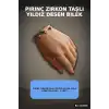Pirinç Zirkon Taşlı Yıldız Desen Gold Renk Bileklik - 1 Adet Bayan Takı BX-313606