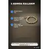 Pirinç Sarmal Helezon Damla Desenli 18 cm Kadın Bileklik - Tekli Paket BX-313613