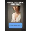 Zirkon Taşlı Pirinç Çiçek Kolye 45 cm Zincirli Görünümlü Kadın Takısı BX-313617