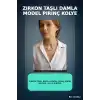 Zirkon Taşlı Damla Model Pirinç Kadın Kolyesi, 45 cm Zincirli Gümüş Renk Takı BX-313632