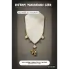 Yonca Desenli Zirkon Taşlı 45 Cm Pirinç Bijuteri Kolye - Günlük Kullanıma Uygun BX-313631
