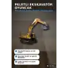 Paletli 14 cm Metal Uçlu Ekskavatör Oyuncak Seti - 3+ Yaş Kepçe Kolu Hareketli BX-313642