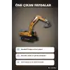 Paletli 14 cm Metal Uçlu Ekskavatör Oyuncak Seti - 3+ Yaş Kepçe Kolu Hareketli BX-313642