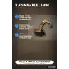 Paletli 14 cm Metal Uçlu Ekskavatör Oyuncak Seti - 3+ Yaş Kepçe Kolu Hareketli BX-313642