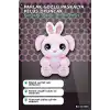 Parlak Gozlu Paskalya Pelus Oyuncak - 1 Adet Kucuk Kulahli Tavsan Hediyelik BX-313655