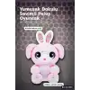 Parlak Gozlu Paskalya Pelus Oyuncak - 1 Adet Kucuk Kulahli Tavsan Hediyelik BX-313655