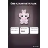 Parlak Gozlu Paskalya Pelus Oyuncak - 1 Adet Kucuk Kulahli Tavsan Hediyelik BX-313655