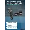 LCD Ekranlı Şarjlı Saç Tıraş Makinesi 1800 mAh 4 Taraklı USB Şarj Güçlü Motor Kesme Aleti BX-313661