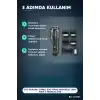 LCD Ekranlı Şarjlı Saç Tıraş Makinesi 1800 mAh 4 Taraklı USB Şarj Güçlü Motor Kesme Aleti BX-313661