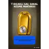 T Bıçaklı Saç Sakal Kesme Makinesi 120 Dakika Kullanım 3 Tarak USB Şarjlı Profesyonel BX-313662