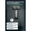 Lityum Pilli 600mAh Saç Sakal Kısaltma Makinesi 3 Taraklı USB Şarj LED Ekran BX-313673