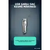 3 Ayarlı Kılavuz Taraklı 120 Dakika Çalışan USB Şarjlı Saç Kesme Makinesi BX-313683