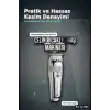 3 Başlıklı 120 Dakika Şarjlı Tıraş Makinesi Paslanmaz Çelik Bıçak Sakal Ve Saç Kesme BX-313686