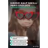 Kırmızı Kalp Şekilli Parti Gözlüğü 15x5 Cm 40 Adet Toplu Kullanımlık Plastik BX-313700