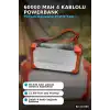Acil Durum Işıklı 60000 mAh Powerbank - 4 Kablolu 22.5W Hızlı Şarj, Taşıma Saplı BX-313566