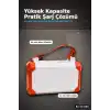 Acil Durum Işıklı 60000 mAh Powerbank - 4 Kablolu 22.5W Hızlı Şarj, Taşıma Saplı BX-313566