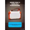 Acil Durum Işıklı 60000 mAh Powerbank - 4 Kablolu 22.5W Hızlı Şarj, Taşıma Saplı BX-313566