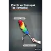 Yumuşak Lifli Peluş Toz Alma Fırçası - Renkli Püsküllü 1 Adet Ev Temizlik Aparatı BX-313585
