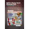 16 Parça Renkli Ahşap Tamir Seti Kutusu 31.5x14x29 cm Çocuk Eğitici Oyuncak BX-313647