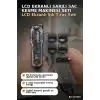 LCD Ekranlı 1800 mAh Şarjlı Saç Kesme Makinesi USB Şarjlı 4 Taraklı Tıraş Makinesi Seti BX-313658