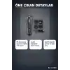 LCD Ekranlı 1800 mAh Şarjlı Saç Kesme Makinesi USB Şarjlı 4 Taraklı Tıraş Makinesi Seti BX-313658