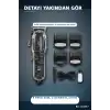 Şeffaf Gövdeli Saç Kesme Makinesi 4 Taraklı Ayarlanabilir Bıçak LCD Ekranlı Şarjlı BX-313657