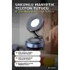 Vakumlu Emişli Manyetik Telefon Tutucu 360 Döner Başlık Güçlü Mıknatıslı İz Bırakmaz BX-313477