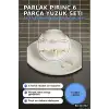 Parlak Pirinç 6 Parça Yüzük Seti, 7-8 Numara Bijuteri Aksesuar Hediyelik BX-313702