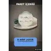 Mavi Taşlı Pirinç Yüzük Seti 6 Adet 7-8 Numara Bayan Bijuteri Takı Hediyelik BX-313708