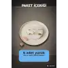 Pirinç 6li Kelebek Detayli Yuzuk Seti 7-8 Numara Rengi Bijuteri BX-313710