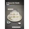 Pirinç Güneş Desenli 6 Adet Yüzük Seti - 7-8 Numara Bayan Takı Hediyelik BX-313716