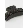 Sert Plastik Oval Mandal Saç Tokası 6 Cm - 1 Adet Günlük Kullanım İçin BX-313721