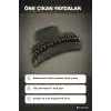 Sert Plastik Oval Mandal Saç Tokası 6 Cm - 1 Adet Günlük Kullanım İçin BX-313721