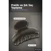 Sert Plastik 6 cm Düz Mandal Saç Tokası - Tekli Paket, Günlük Kullanım BX-313722