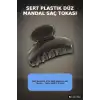 Sert Plastik 6 cm Düz Mandal Saç Tokası - Tekli Paket, Günlük Kullanım BX-313722