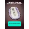Örgülü 6.5 Cm Metal Papatya Desenli Çıtçıtlı Saç Tokası - El İşi Aksesuar BX-313728