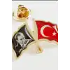 2 cm Metal Atatürk Ay Yıldız Yaka Rozeti - Tekli Paket, Günlük Kullanıma Uygun BX-313731