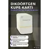 6.5x9 cm Dikdörtgen Kalın Kupe Kartı 100 Adet Paket - Bijuteri Sergileme BX-313734