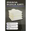 100 Adet 8x10 cm Mukavva Bileklik Kartı - 3Lü Yaldızlı Kalın, Takı Organizer Aksesuarı BX-313735