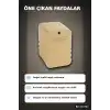 100 Adet Kraft Yan Bileklik Kartı - 7.5x10 cm Toka Boyu, Takı Organizeri BX-313745